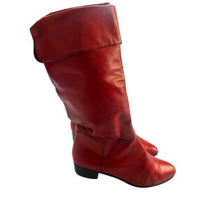 Vintage 70's Alan Austin Beverly Hills Leather Boots Made In Italy Size 6 Womens